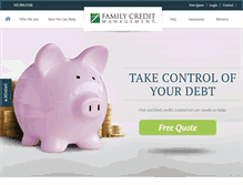 Tablet Screenshot of familycredit.org